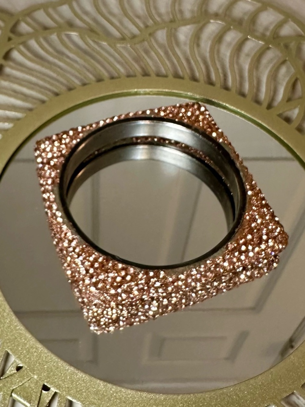 Gold Silver Crystal Rhinestone Bangle Bracelet Set Rose Gold Gunmetal Champagne - Picture 7 of 9